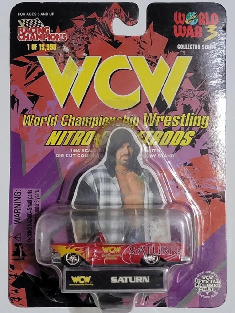 Saturn (Perry Saturn) WCW Nitro-Street Rods Die Cast Car by Racing Champions